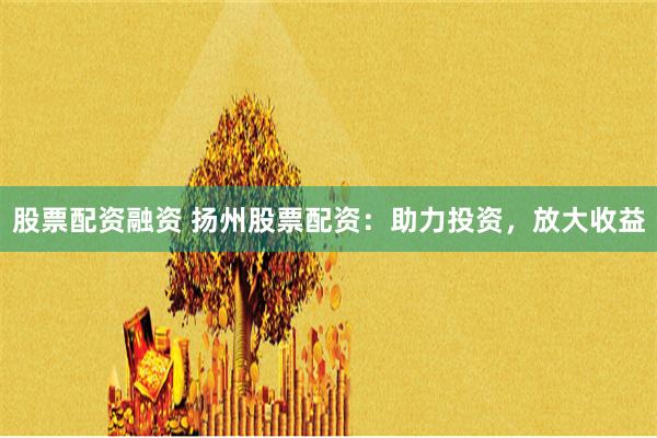 股票配资融资 扬州股票配资：助力投资，放大收益